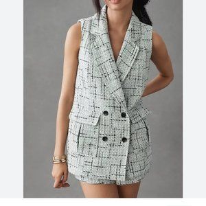 Anthropologie Maeve Tweed Sleeveless Vest/Jacket  | Size 6